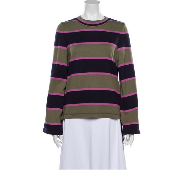 Tory Burch Sweaters - Tory Burch Striped Crew Neck Sweater